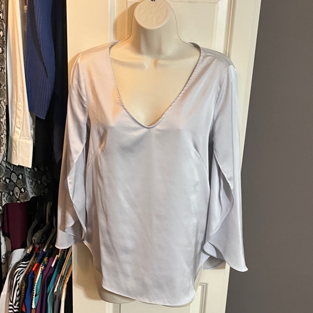 New York and Company Women's Silver Top